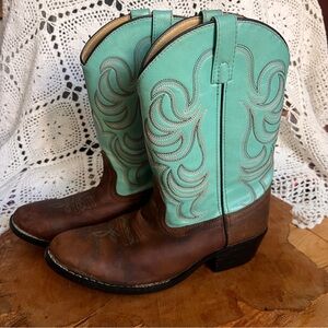 MShyanne Teal Western cowboy boots, size 6 ( fits like 7-1/2)